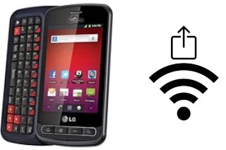 So generieren Sie einen QR-Code mit dem Wifi-Passwort auf einem LG Optimus Slider