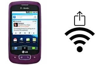 So generieren Sie einen QR-Code mit dem Wifi-Passwort auf einem LG Optimus T