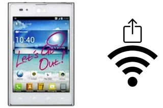 So generieren Sie einen QR-Code mit dem Wifi-Passwort auf einem LG Optimus Vu P895