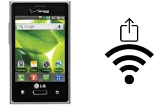 So generieren Sie einen QR-Code mit dem Wifi-Passwort auf einem LG Optimus Zone VS410