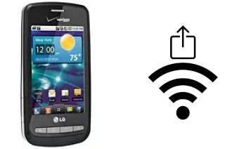 So generieren Sie einen QR-Code mit dem Wifi-Passwort auf einem LG Vortex VS660