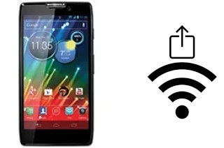 So generieren Sie einen QR-Code mit dem Wifi-Passwort auf einem Motorola RAZR HD XT925