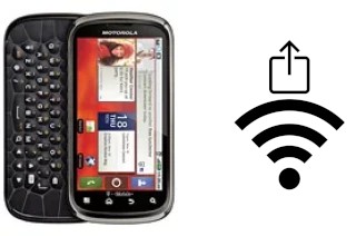 So generieren Sie einen QR-Code mit dem Wifi-Passwort auf einem Motorola Cliq 2