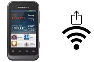 So generieren Sie einen QR-Code mit dem Wifi-Passwort auf einem Motorola Defy Mini XT320