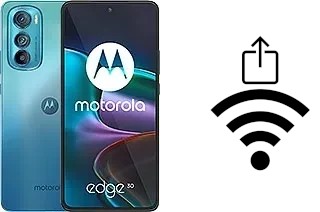 So generieren Sie einen QR-Code mit dem Wifi-Passwort auf einem Motorola Edge 30