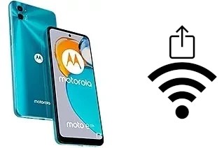 So generieren Sie einen QR-Code mit dem Wifi-Passwort auf einem Motorola Moto E22s