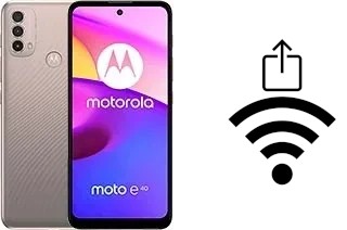 So generieren Sie einen QR-Code mit dem Wifi-Passwort auf einem Motorola Moto E40