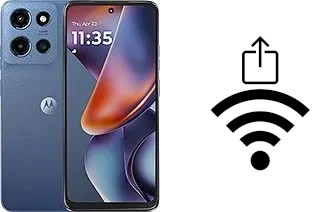 So generieren Sie einen QR-Code mit dem Wifi-Passwort auf einem Motorola Moto G (2025)