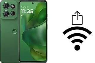 So generieren Sie einen QR-Code mit dem Wifi-Passwort auf einem Motorola Moto G Power (2025)