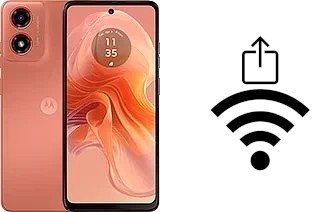 So generieren Sie einen QR-Code mit dem Wifi-Passwort auf einem Motorola Moto G04s