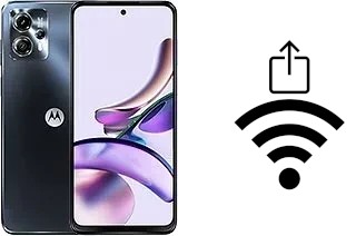 So generieren Sie einen QR-Code mit dem Wifi-Passwort auf einem Motorola Moto G13