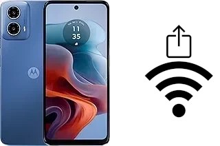 So generieren Sie einen QR-Code mit dem Wifi-Passwort auf einem Motorola Moto G34