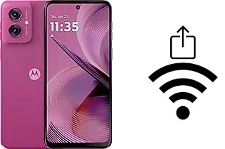 So generieren Sie einen QR-Code mit dem Wifi-Passwort auf einem Motorola Moto G55