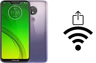 So generieren Sie einen QR-Code mit dem Wifi-Passwort auf einem Motorola Moto G7 Power