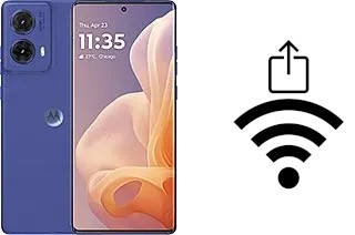 So generieren Sie einen QR-Code mit dem Wifi-Passwort auf einem Motorola Moto G85