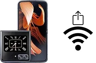 So generieren Sie einen QR-Code mit dem Wifi-Passwort auf einem Motorola Moto Razr 2022