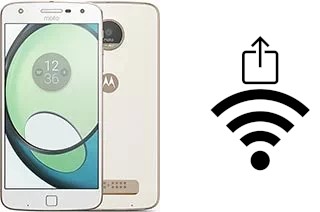 So generieren Sie einen QR-Code mit dem Wifi-Passwort auf einem Motorola Moto Z Play