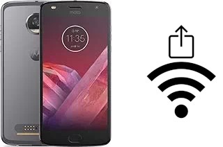 So generieren Sie einen QR-Code mit dem Wifi-Passwort auf einem Motorola Moto Z2 Play