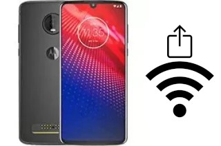 So generieren Sie einen QR-Code mit dem Wifi-Passwort auf einem Motorola Moto Z4 Force