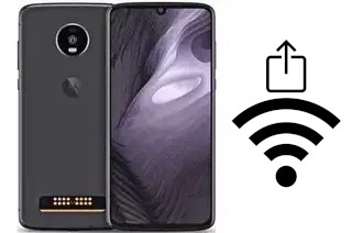 So generieren Sie einen QR-Code mit dem Wifi-Passwort auf einem Motorola Moto Z4 Play