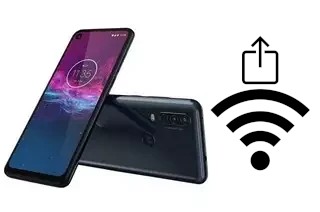 So generieren Sie einen QR-Code mit dem Wifi-Passwort auf einem Motorola One Action