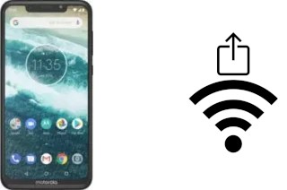 So generieren Sie einen QR-Code mit dem Wifi-Passwort auf einem Motorola One Power