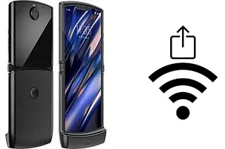 So generieren Sie einen QR-Code mit dem Wifi-Passwort auf einem Motorola Razr 2019