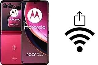 So generieren Sie einen QR-Code mit dem Wifi-Passwort auf einem Motorola Razr 40 Ultra