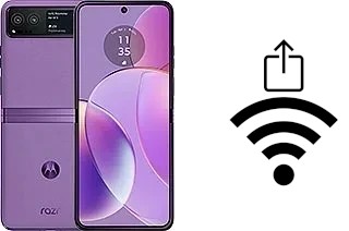 So generieren Sie einen QR-Code mit dem Wifi-Passwort auf einem Motorola Razr 40