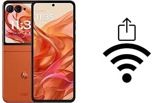 So generieren Sie einen QR-Code mit dem Wifi-Passwort auf einem Motorola Razr 50