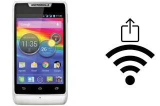 So generieren Sie einen QR-Code mit dem Wifi-Passwort auf einem Motorola RAZR D1