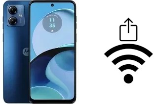 So generieren Sie einen QR-Code mit dem Wifi-Passwort auf einem Motorola Moto G14