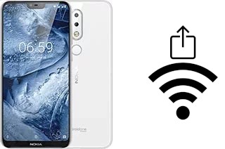 So generieren Sie einen QR-Code mit dem Wifi-Passwort auf einem Nokia 6.1 Plus (Nokia X6)