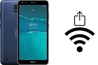 So generieren Sie einen QR-Code mit dem Wifi-Passwort auf einem Nokia C1 2nd Edition