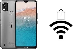 So generieren Sie einen QR-Code mit dem Wifi-Passwort auf einem Nokia C21 Plus