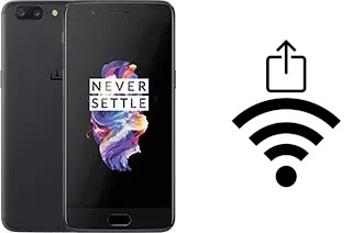 So generieren Sie einen QR-Code mit dem Wifi-Passwort auf einem OnePlus 5