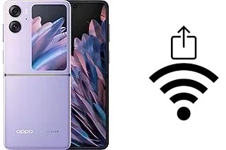 So generieren Sie einen QR-Code mit dem Wifi-Passwort auf einem Oppo Find N2 Flip