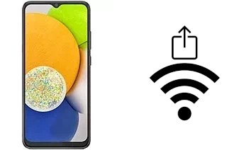 So generieren Sie einen QR-Code mit dem Wifi-Passwort auf einem Samsung Galaxy A03