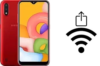 So generieren Sie einen QR-Code mit dem Wifi-Passwort auf einem Samsung Galaxy A01