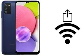 So generieren Sie einen QR-Code mit dem Wifi-Passwort auf einem Samsung Galaxy A03s