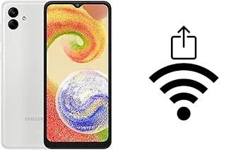 So generieren Sie einen QR-Code mit dem Wifi-Passwort auf einem Samsung Galaxy A04