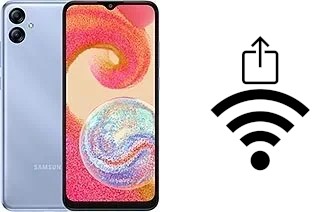 So generieren Sie einen QR-Code mit dem Wifi-Passwort auf einem Samsung Galaxy A04e