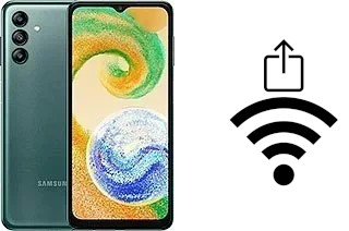 So generieren Sie einen QR-Code mit dem Wifi-Passwort auf einem Samsung Galaxy A04s