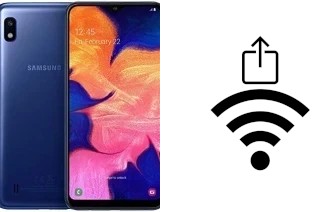 So generieren Sie einen QR-Code mit dem Wifi-Passwort auf einem Samsung Galaxy A10