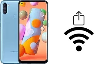 So generieren Sie einen QR-Code mit dem Wifi-Passwort auf einem Samsung Galaxy A11