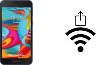 So generieren Sie einen QR-Code mit dem Wifi-Passwort auf einem Samsung Galaxy A2 Core