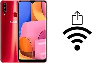 So generieren Sie einen QR-Code mit dem Wifi-Passwort auf einem Samsung Galaxy A20s