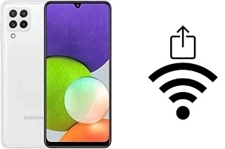 So generieren Sie einen QR-Code mit dem Wifi-Passwort auf einem Samsung Galaxy A22