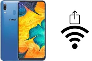 So generieren Sie einen QR-Code mit dem Wifi-Passwort auf einem Samsung Galaxy A30