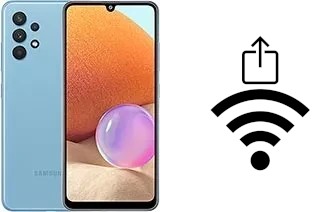 So generieren Sie einen QR-Code mit dem Wifi-Passwort auf einem Samsung Galaxy A32